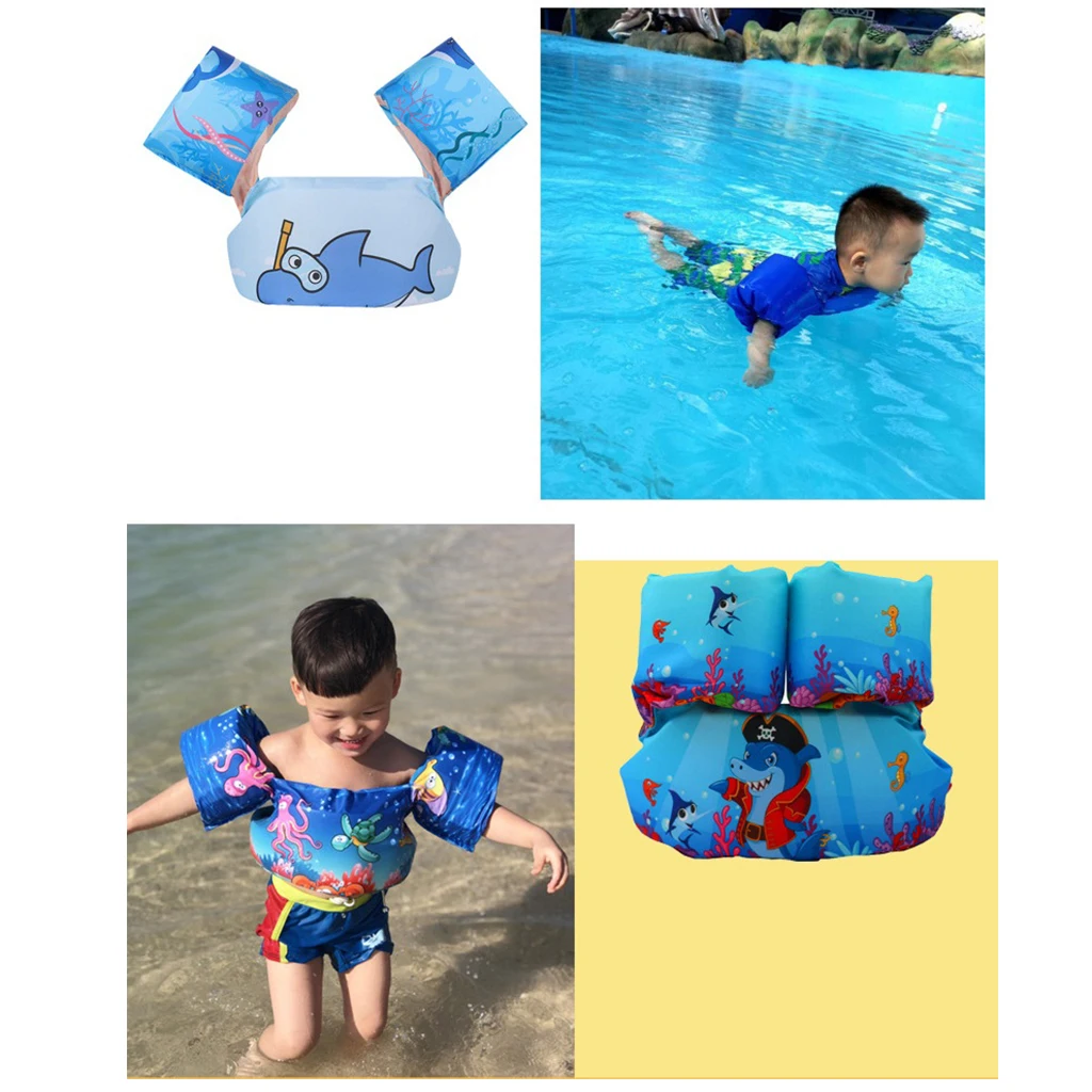 Deluxe Kids Swimming Floats Swim Trainer Floating Armbands Pool Buoyancy Vest