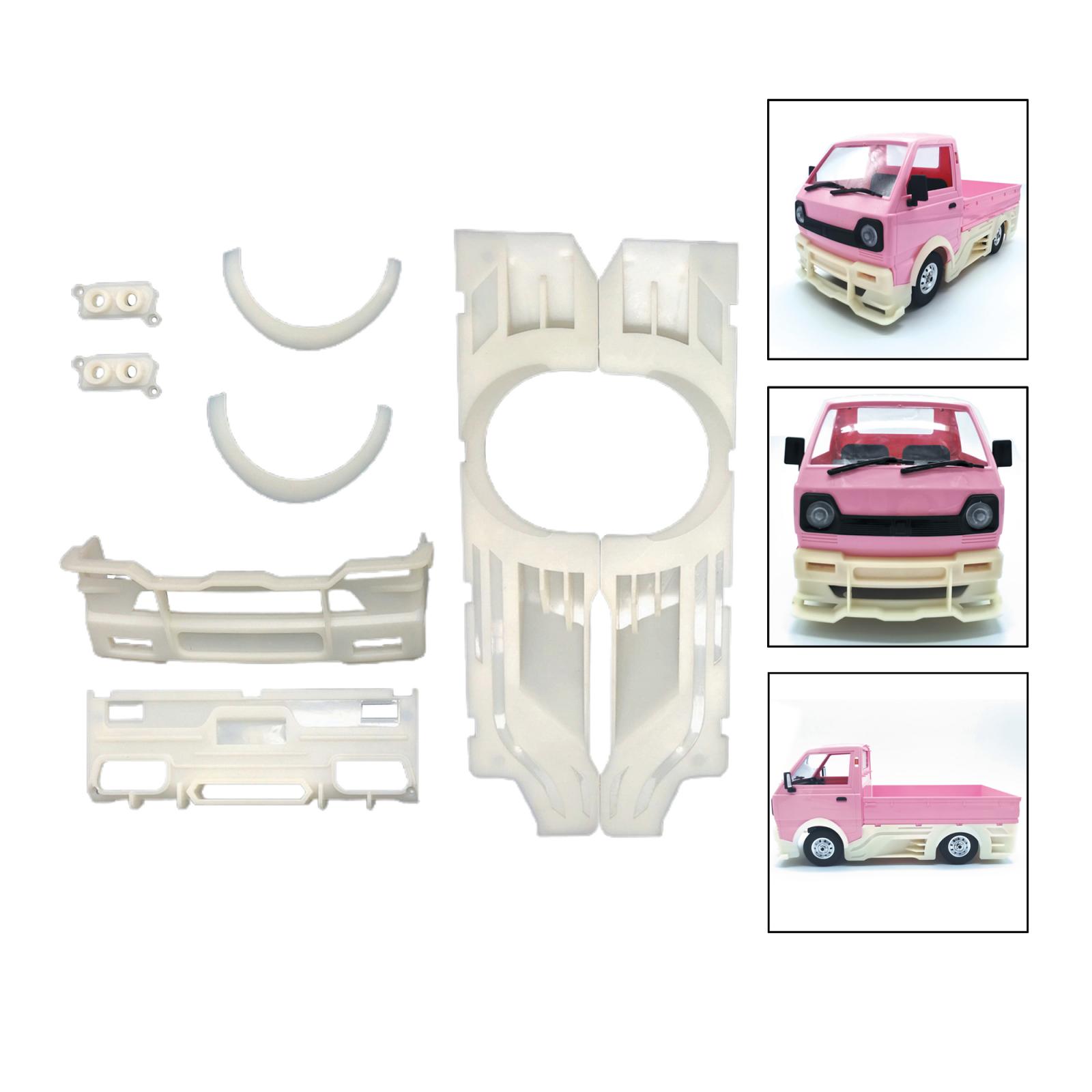 1/10 Plastic White Body Surrounded Kits Decoration Cover for WPL D12 Remote Control Model Vehicle Trcuks Upgrade Parts