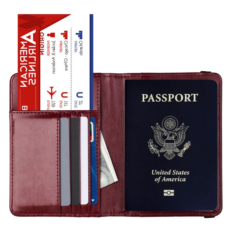 Capa para passaporte 066f, porta-passaporte masculino