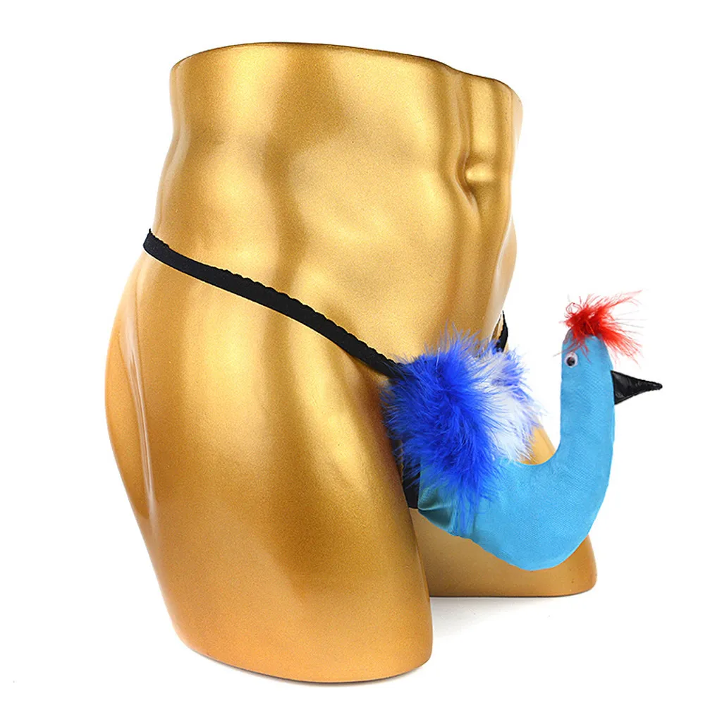 Funny Big Bird Penis Pouch Thong Gay Sexy G-string Underwear Breathable Funny Underwear Novelty Men Underwear Tanga Hombre underwear with ball pouch