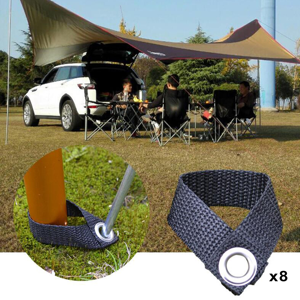 Set of 8 Canopy Rod Fixed Buckle Camping Tent Nail Fixing Buckles Canopy Pole Holder Outdoor Fishing Canopy Pole Fixing Buckle