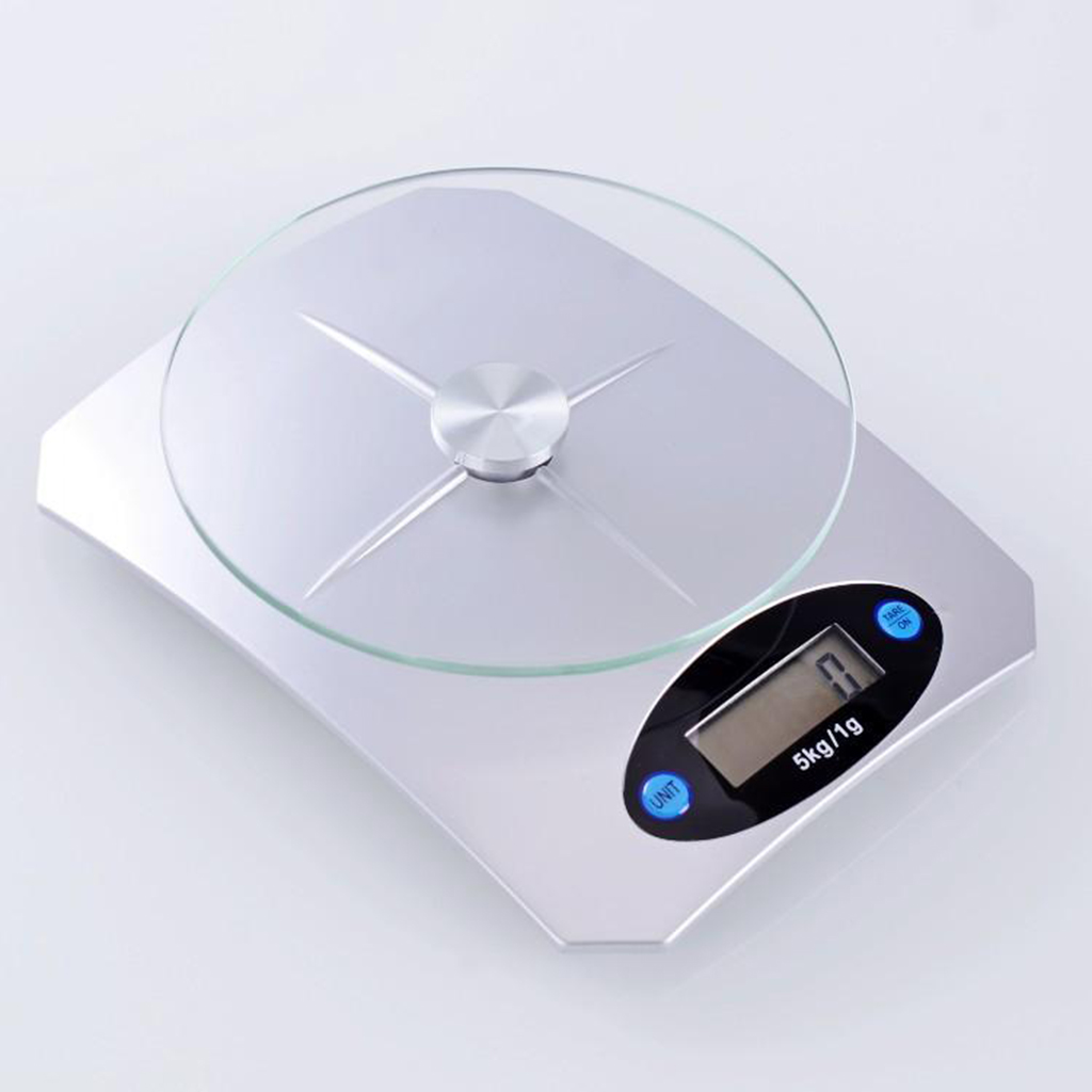 Title 1, Digital ABS Glass Kitchen Scale 5KG Grams and o...