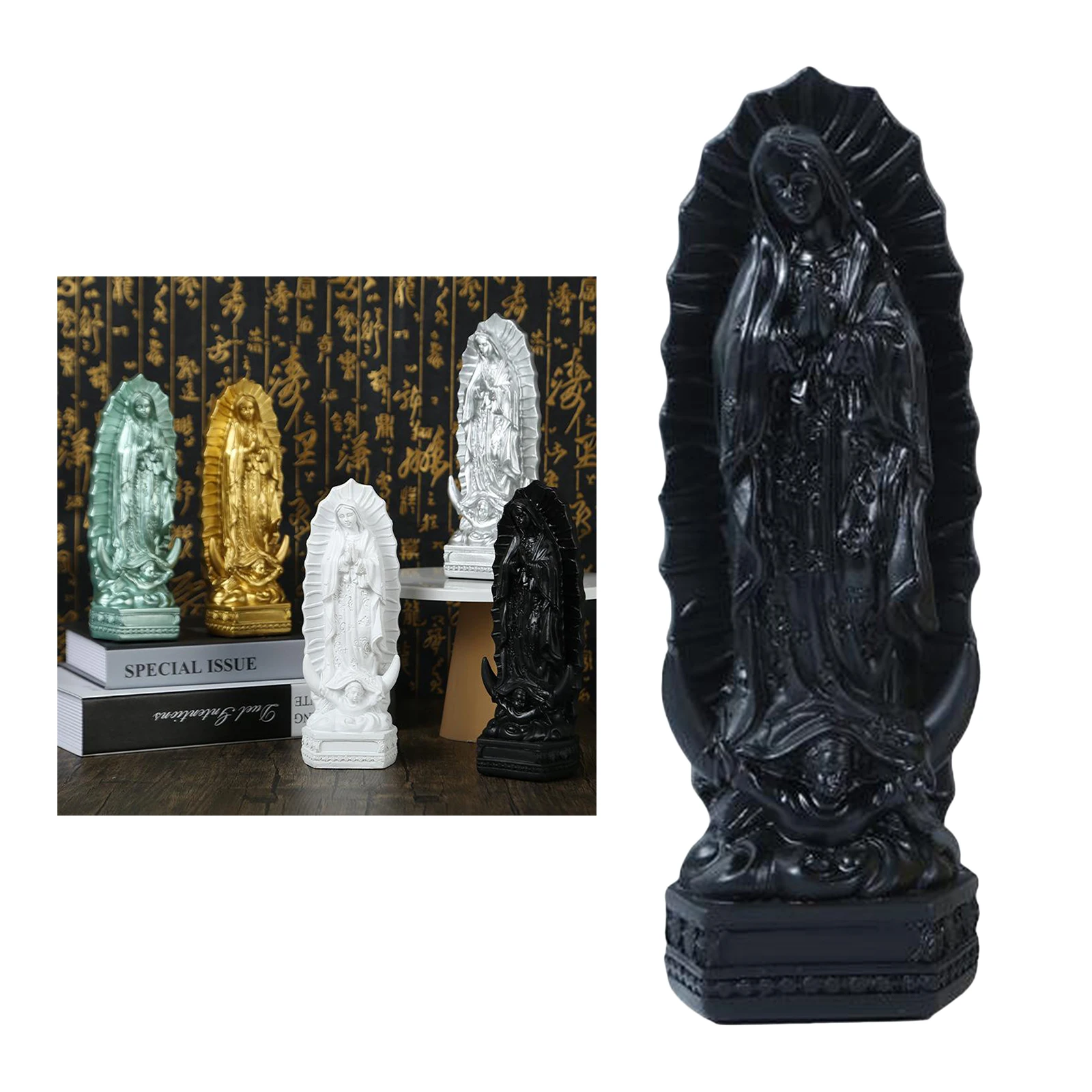 Mother of God Virgin Mary Virgin Mary Statue Sculpture Virgin Mary Figurine Our Lady of Lourdes Decorative Statue Ornament