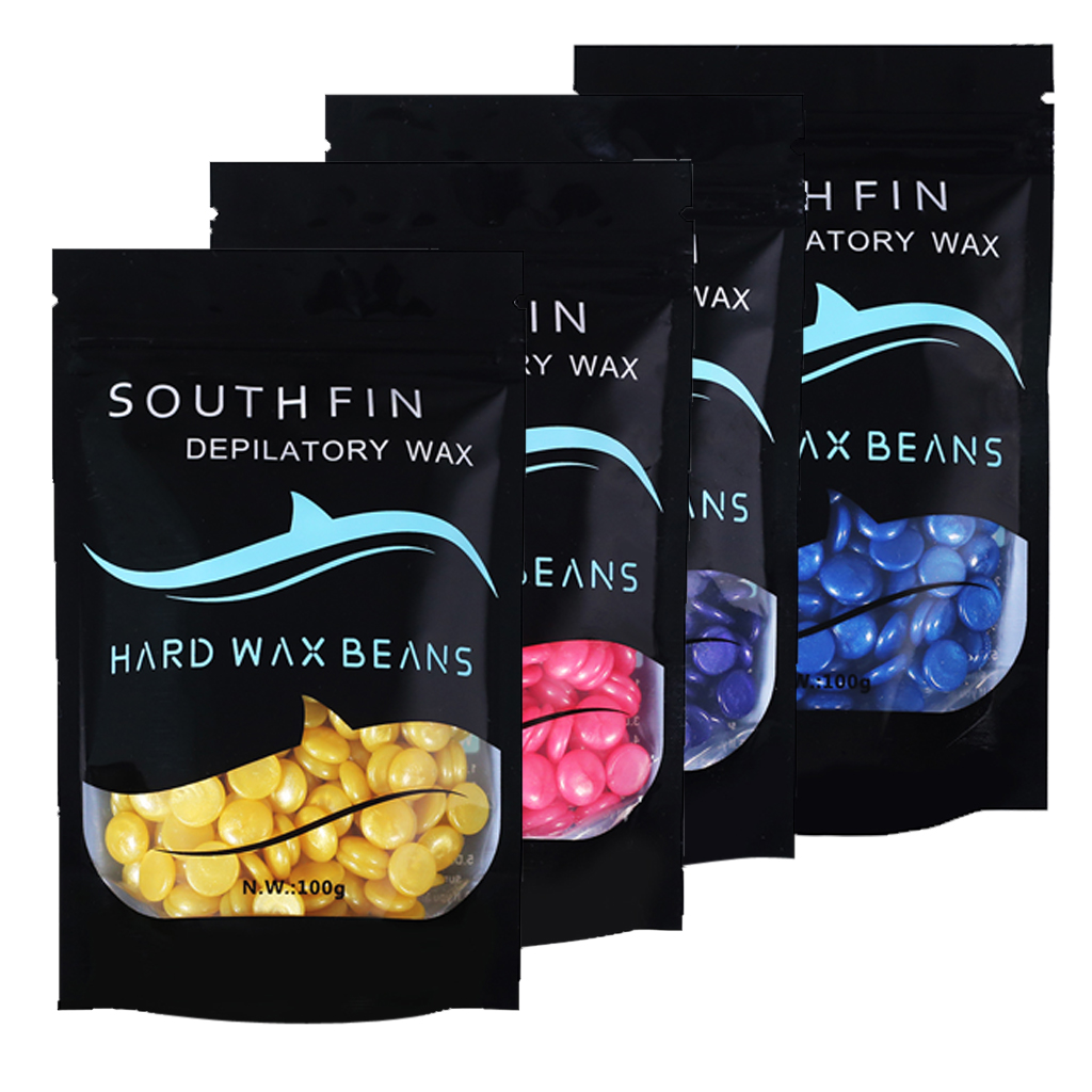 No Strip Painless Hard Wax Beads Women Men Hair Removal Depilatory Waxing Beans for Sensitive Skin 100g/ Bag