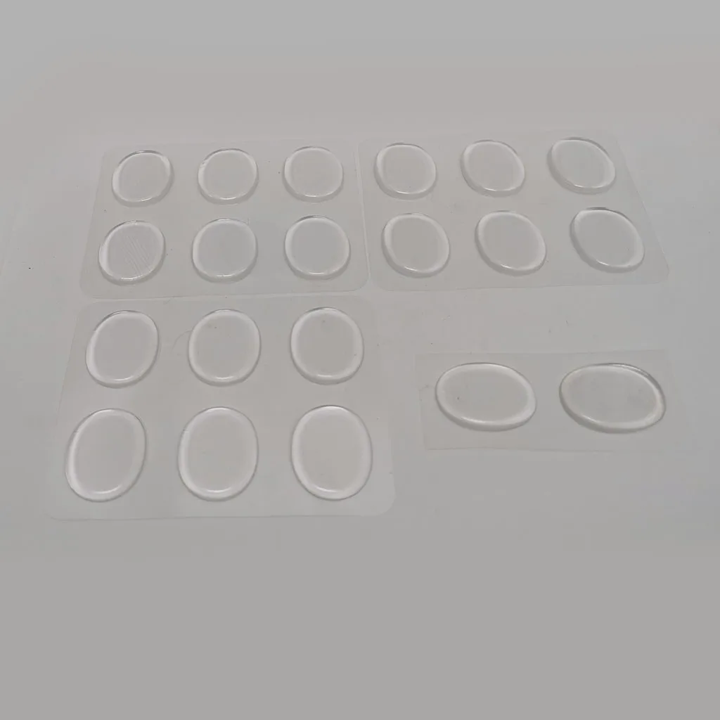 MagiDeal 6 Pieces Clear Drum Dampener Damper Gel Pads Percussion Instruments for Drums Tone Control