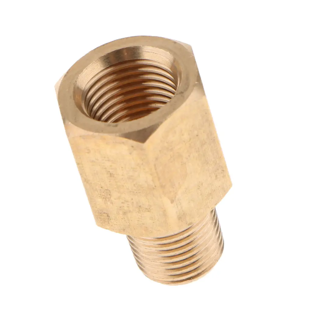 High Quality 1/8NPT To 1/8 BSPT Brass Fuel Pressure Gauge Connector Quick Connect Fitting