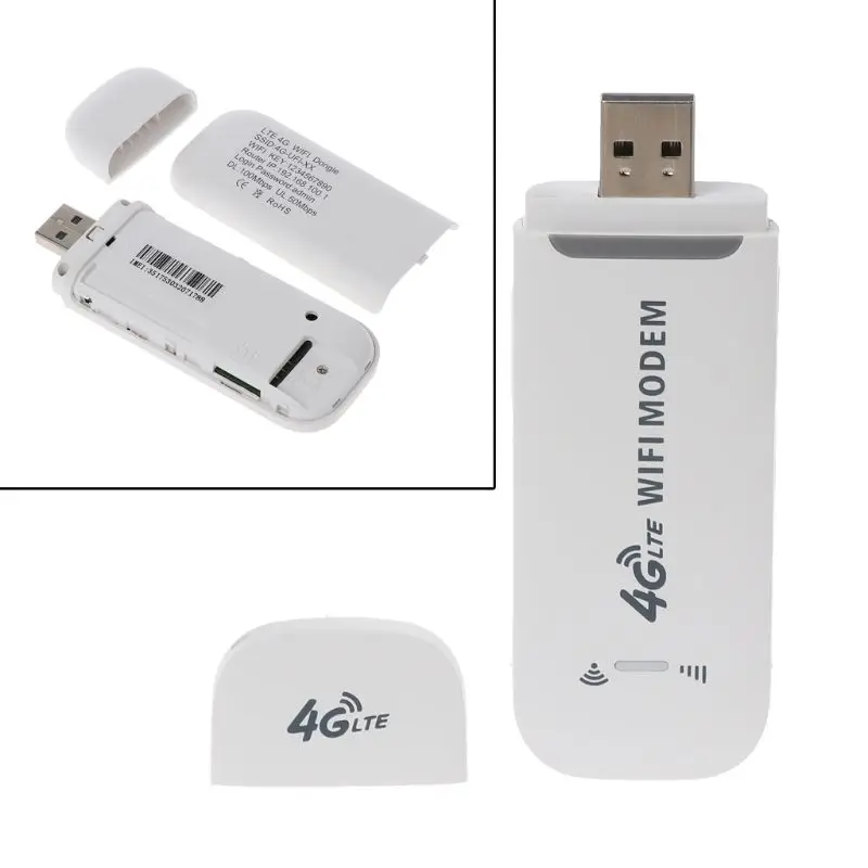 Garsent Adaptador de Red USB 4G LTE Router inalámbrico de Punto de Acceso WiFi Comparta hasta 10 usuarios de WiFi Admite hasta 32 GB 