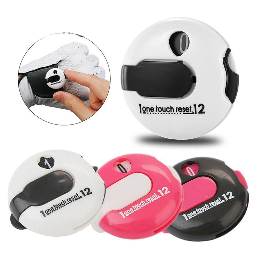 3Pcs Compact Mini Golf Stroke Counter Clip-on 3cm Score 12 Shots Scorekeeper