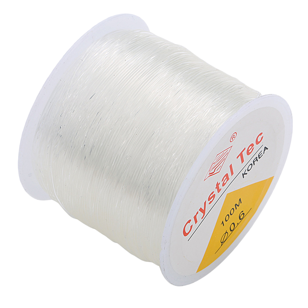 1 Roll of Elastic Jewelry Thread, Rubber Thread, Transparent Thread for Pearl Jewelry