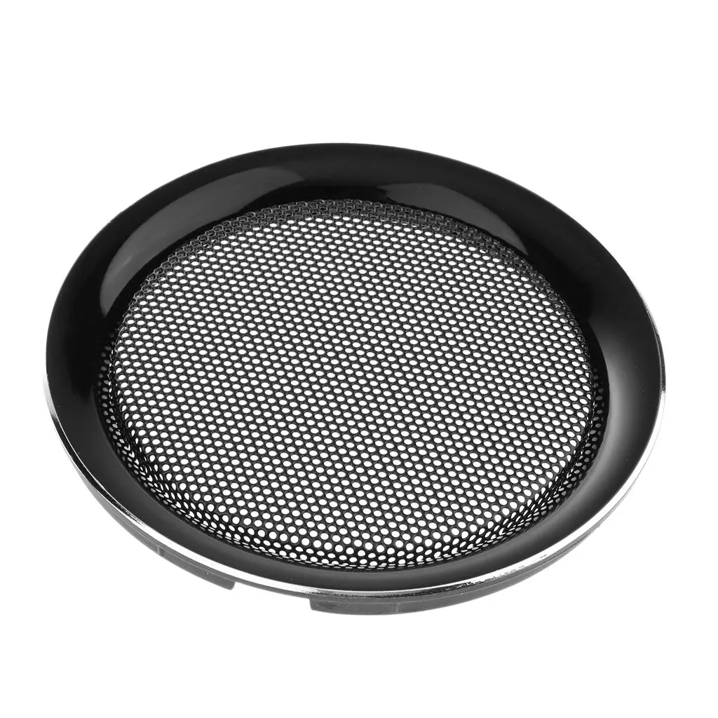 6.5 Inch Speaker Grills Cover Case for Speaker Mounting Home Audio DIY 177mm Outer Diameter Black