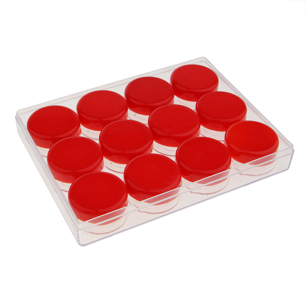 12 Pieces Empty Cosmetic Pot Jar Tin Screw Lid Craft Plastic Container Box