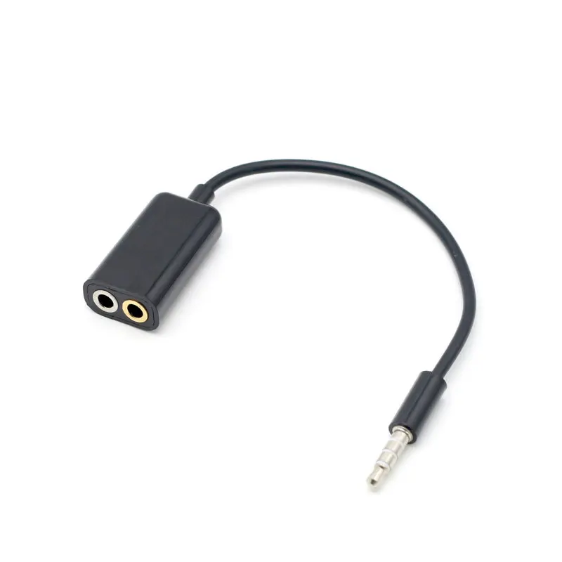3.5mm Stereo Audio Male to Earphone Headset + Microphone Splitter Adapter Description Image.This Product Can Be Found With The Tag Names Computer Cables Connecting, Computer Peripherals, PC Hardware Cables Adapters, Splitter headphone adapter