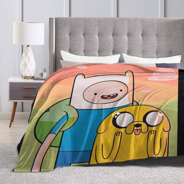 Adventure Time Blanket | Finn Jake Blanket | Throw Blanket