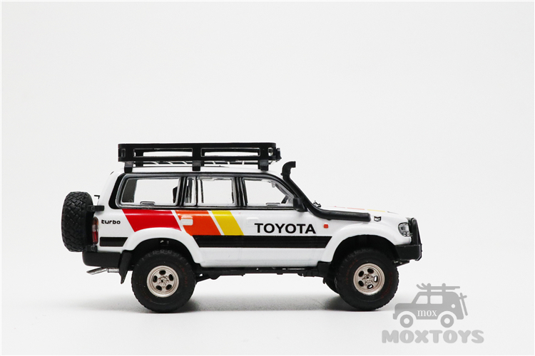 Toyota Land Cruiser Lc80 w - Quofrack Rhd Carro Branco Fundido Gcd 1:64 5 Brinquedos e hobbies