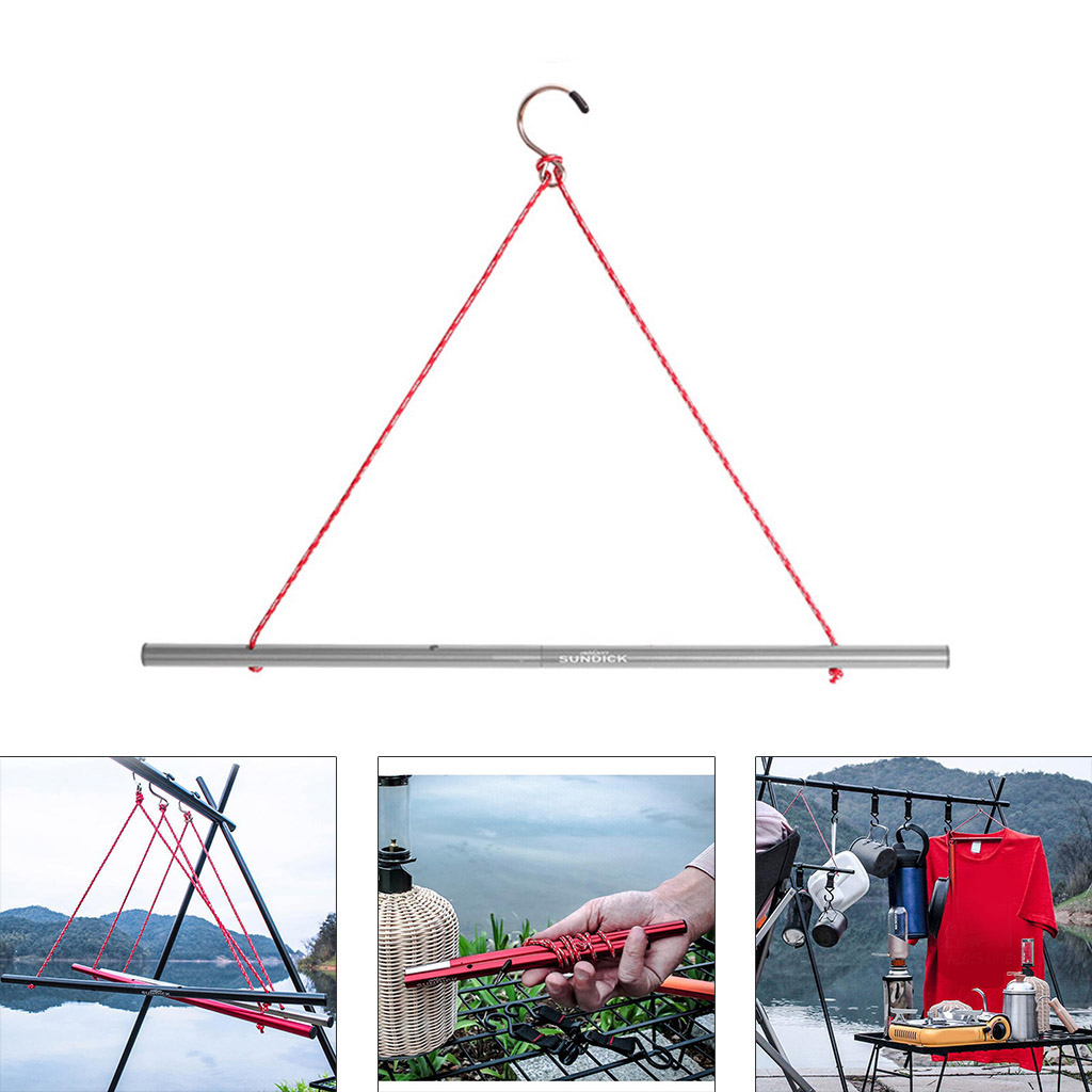 Aluminum Alloy Outdoor Camping Travel Portable Clothes Hanger Hat Socks