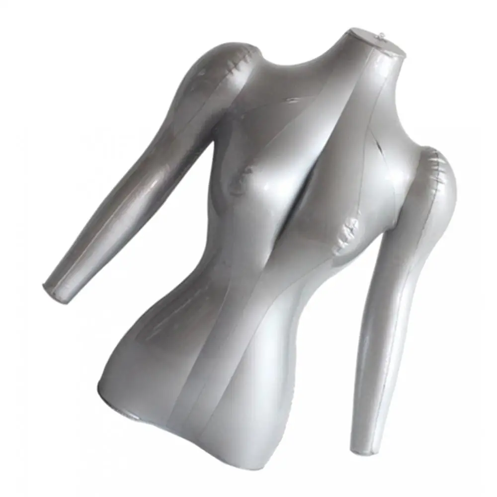PVC Inflatable Adult Female Mannequin Bust W/ Arms Display Dummy Models