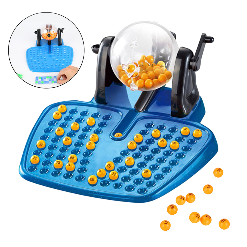 Classic Large Bingo Lottery Game Set From The Rotary Cage Revolving Family