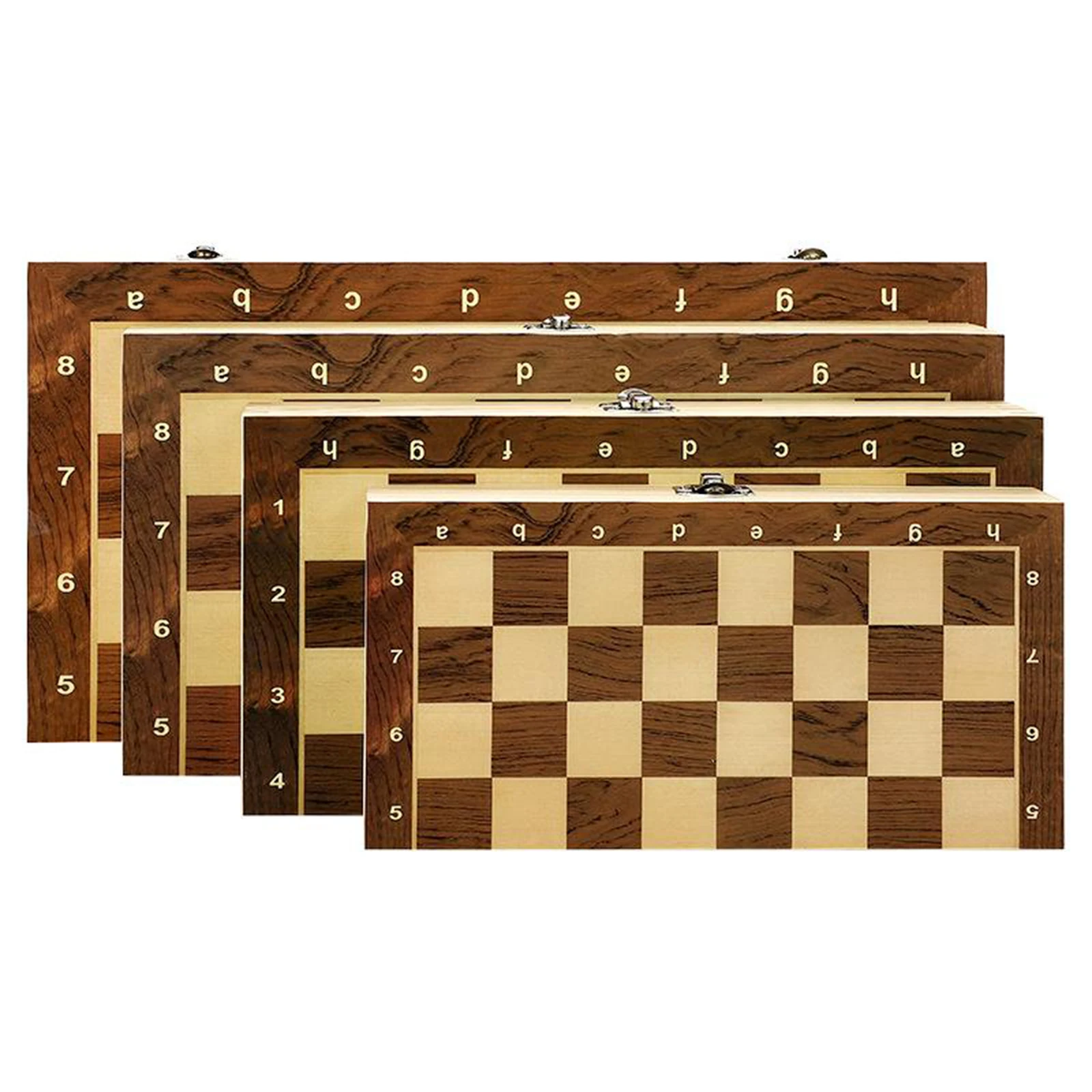 Folding Wood Magnetic Chess Board Set Board Game Portable Family Game Toys