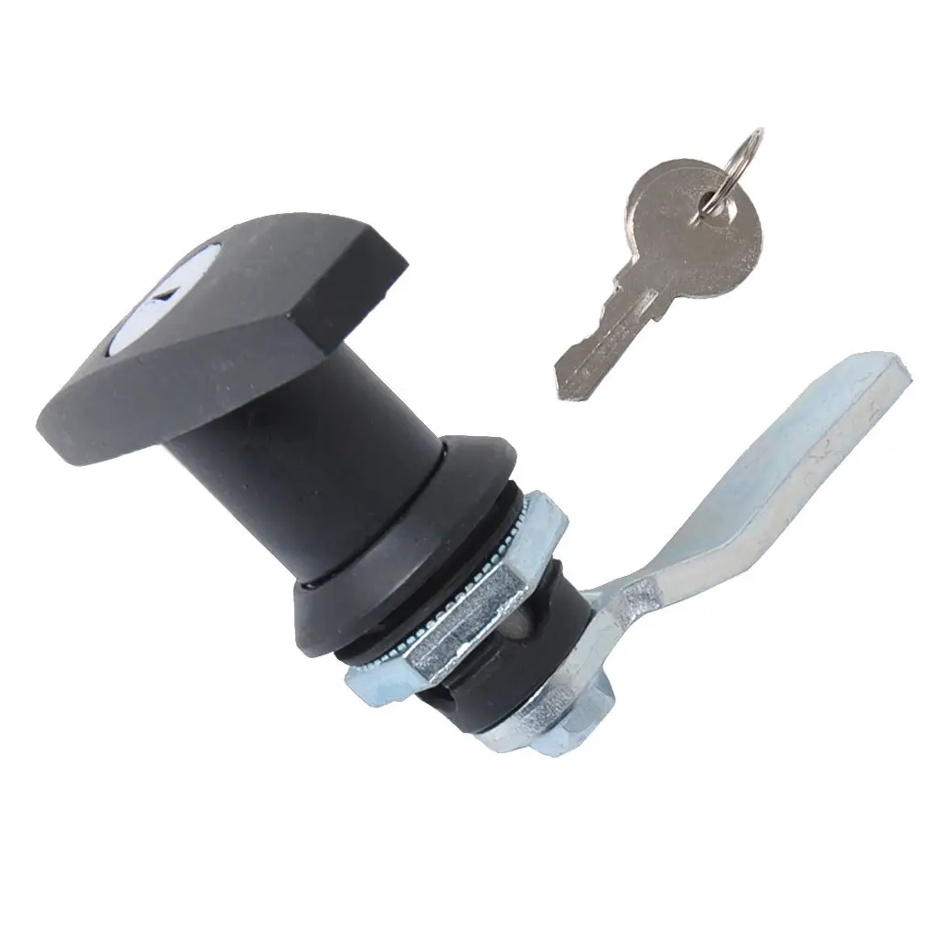 Black Secure Garage Door Opener T Handle Lock with Keys for Boat / RV