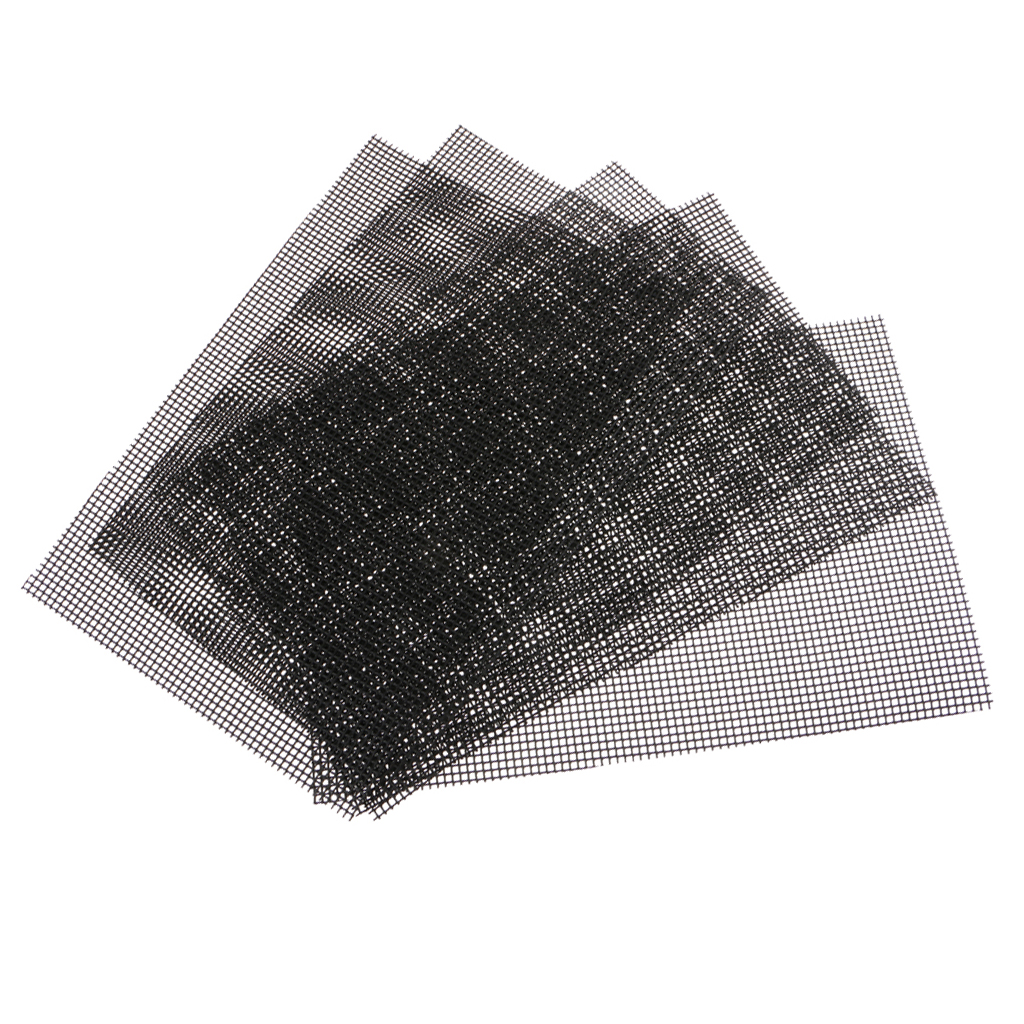 5 Pack Flower Pot Hole Mesh Pad, Rectangle Bonsai Pot Bottom Grid Mat Mesh, 30x20cm