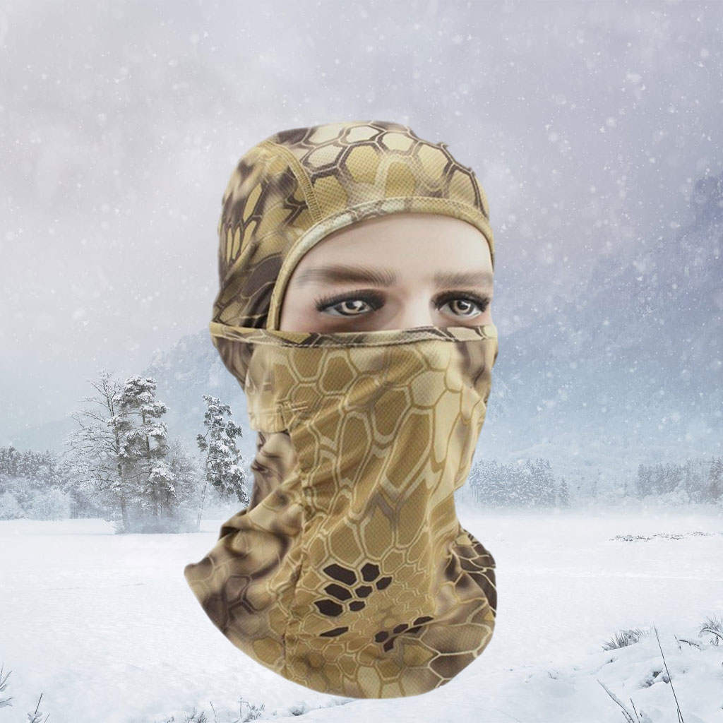 Full Face Mask Hat Neck Hood Windproof Helmet for Ski Fishing Cycling Sports Hiking Running Motorcycle