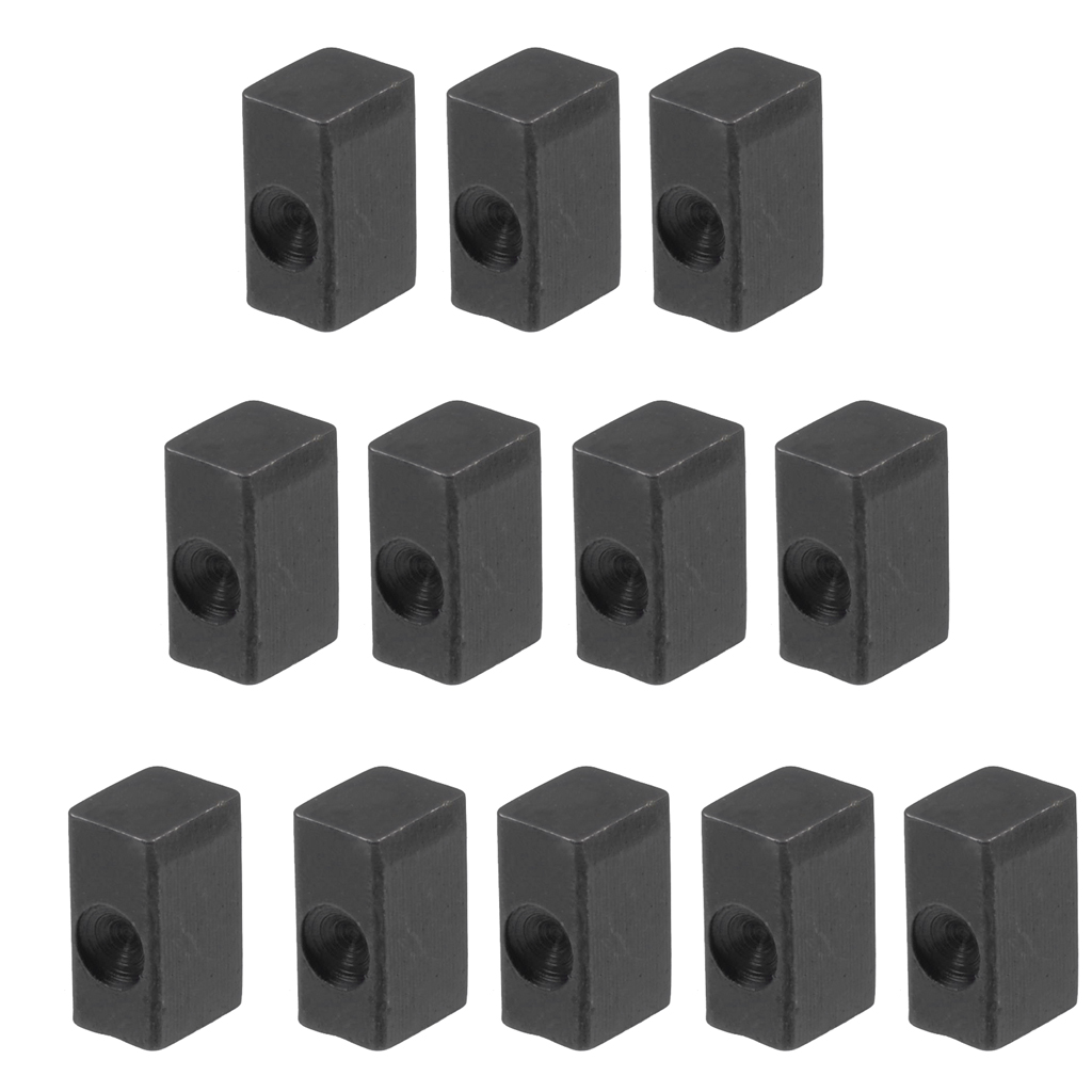 12pcs Elecrtric Guitar Tremolo Bridge Saddle Insert Lock String Iron Block for Guitar Accessories