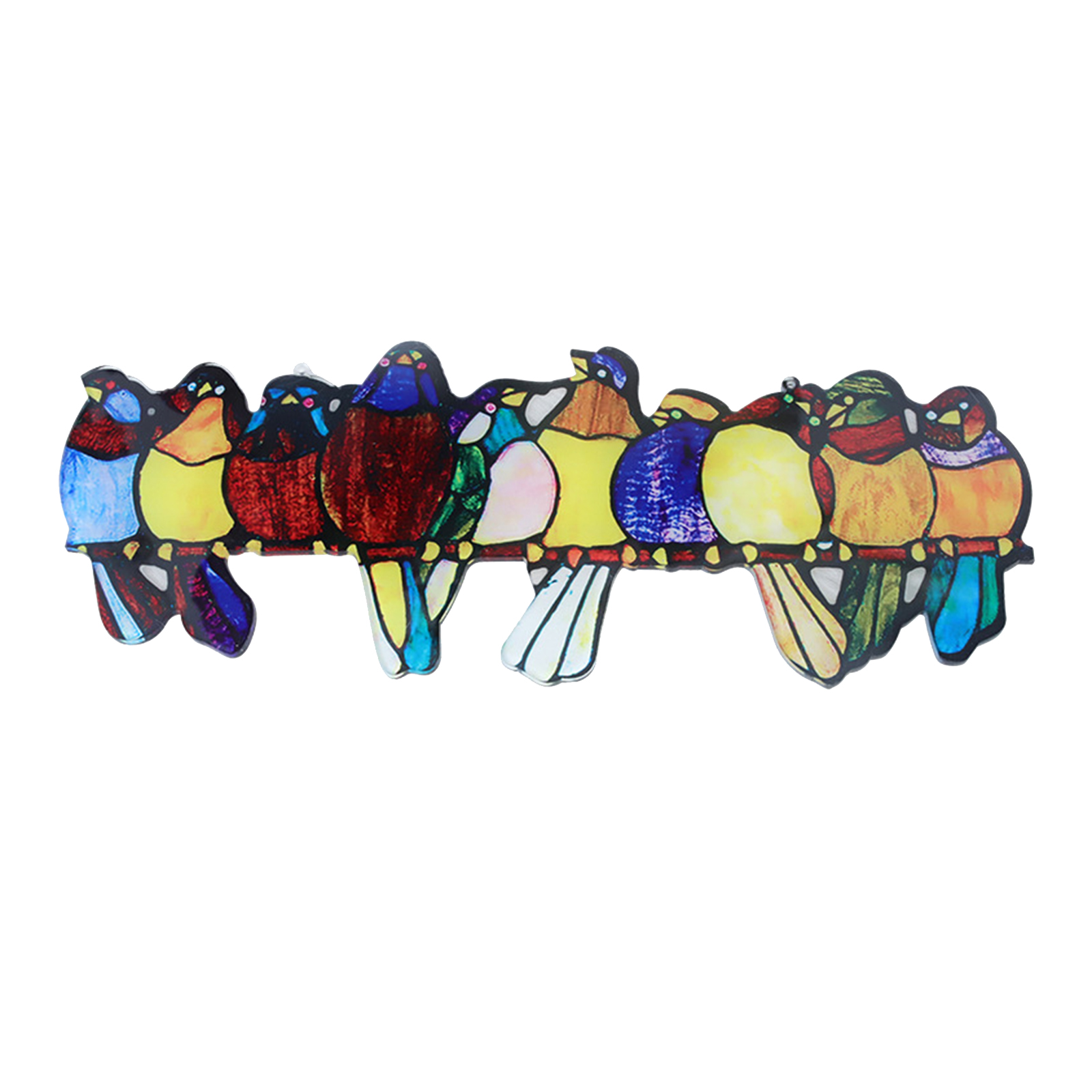 Colorful Hummingbirds Stained Glass Ornaments Suncatcher Gift Hanging Decor