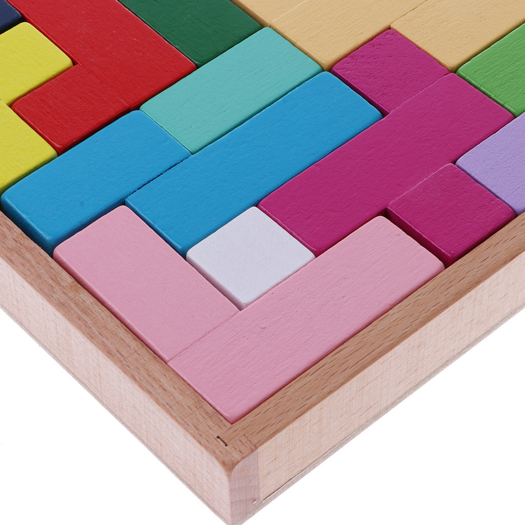 Wooden Tangram  Puzzle Blocks Game Kids/Baby Developmental Toy Gifts