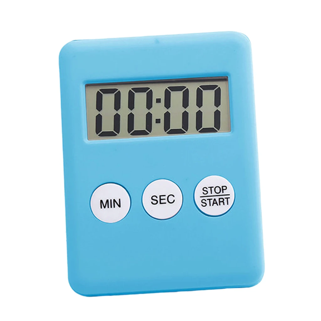 Digital Kitchen Timer Big Digits Loud Alarm Magnetic Backing Stand with Large LCD Display for Cooking Baking Sports Games