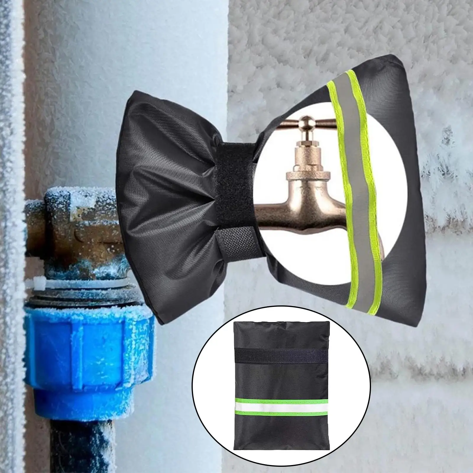 4x Outdoor Faucet Cover with Reflective Strips Waterproof Insulated