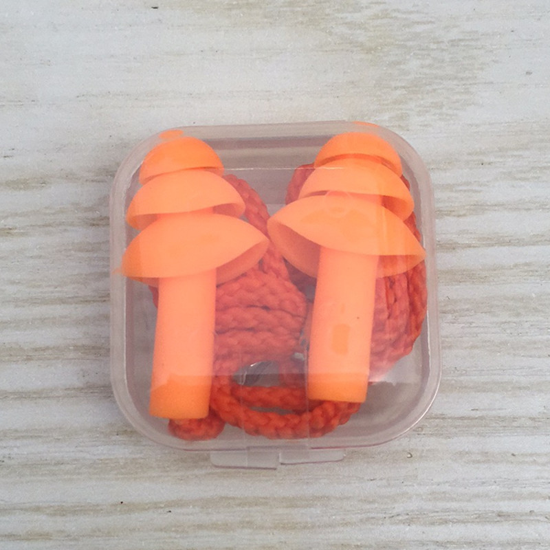 1Box Neue Komfort Ohrstöpsel Noise Reduktion Silikon Weichen Ohr Stecker Schwimmen Silikon Ohrstöpsel Schutzhülle Für Schlaf – Detail 6