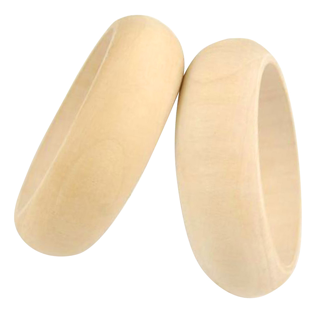 2pcs Blank Unfinished Wooden 8