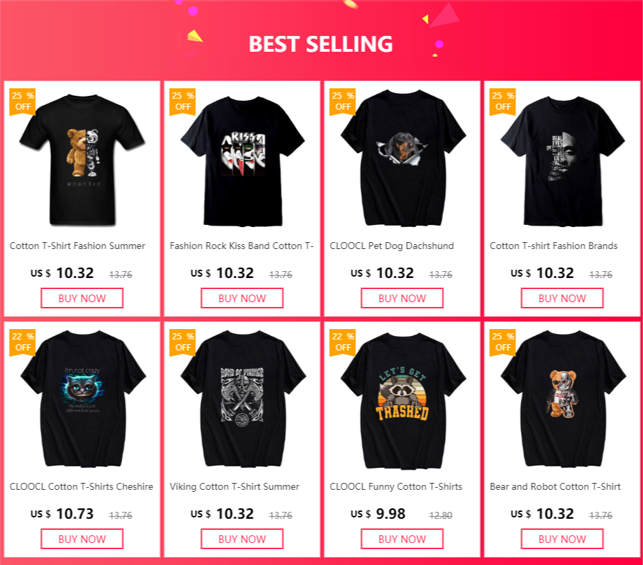 Cotton T-Shirt Fashion Summer Bear and Robot T-shirt 3D Printed Men for Women Shirts Tops Funny Cotton Black Tees