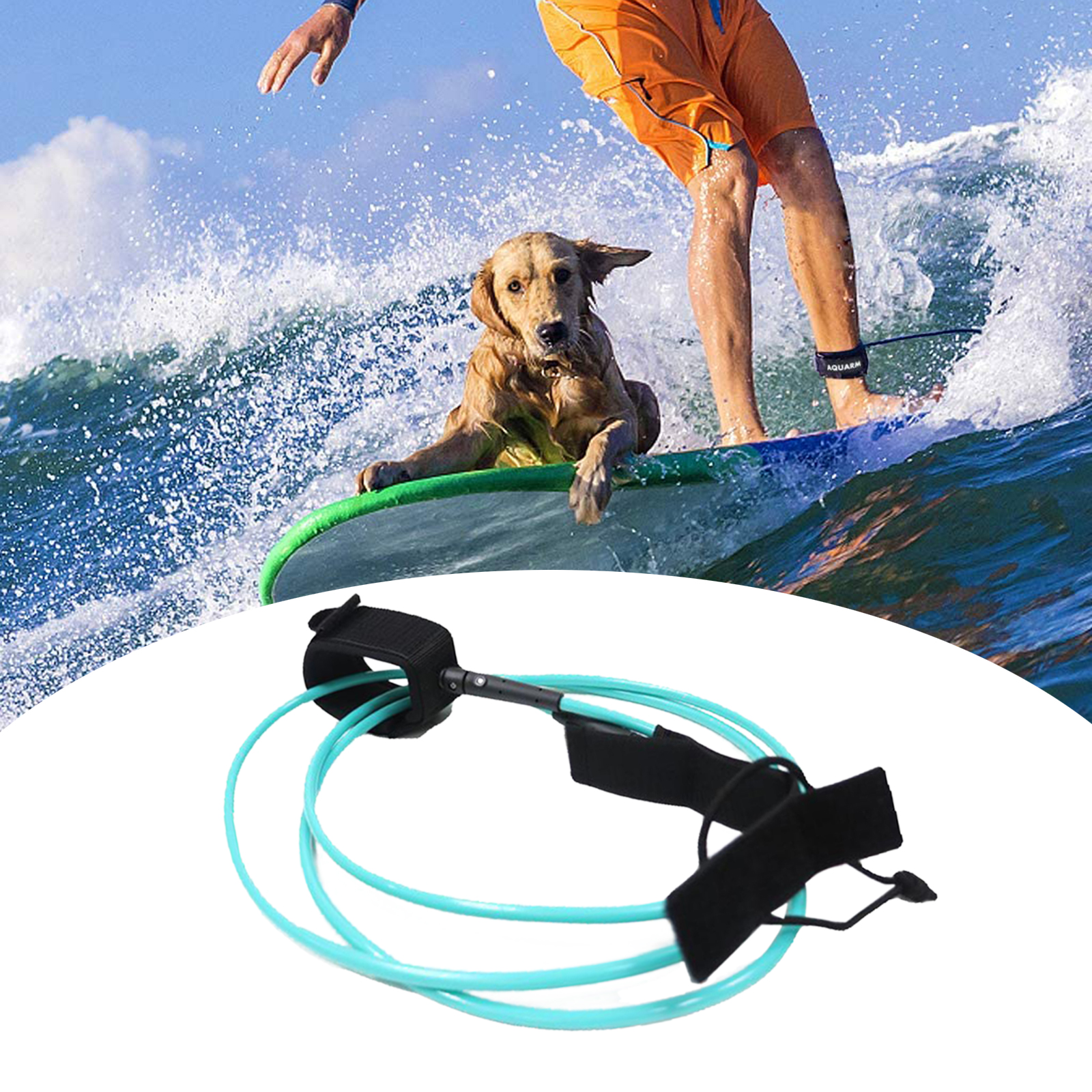 Surfboard Leash Foot Rope Stand Up Paddle Board Ankle Leash Ankle Cuff Surf Leash for Surfing Safety