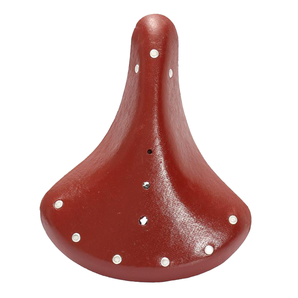 Bike Seat Vintage PU Leather Impact Resistant Spring Bike Saddle Comfortable and