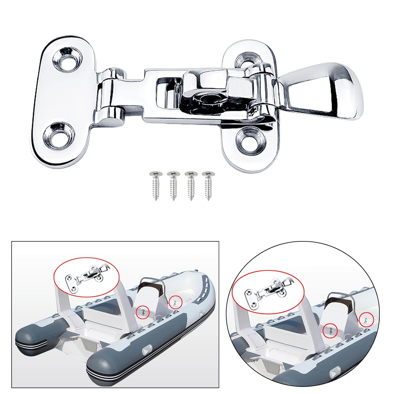 316 Stainlesssteel Boat Marine Locker Hatch Anti-Rattle Latch Fastener Clamp