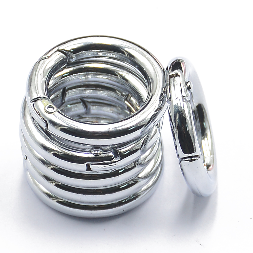 6PCS Spring Clip Round Carabiner 1