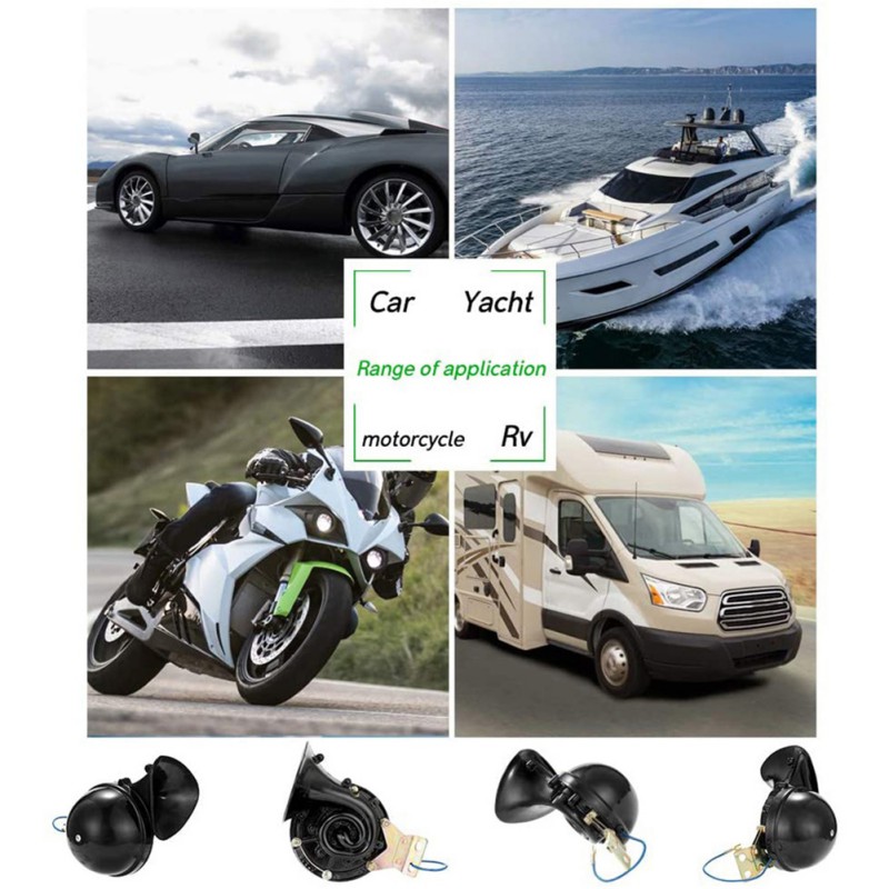 Chifre de ar de Aço Compressor de Chifre de ar para o Carro Inoxidável Única Trombeta Veículo Caminhão Trem Barco 300db Kit 4 Cheap Radiodifusão pública