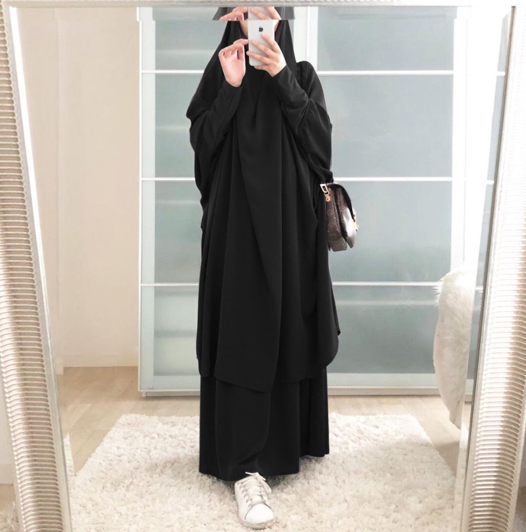 oração vestuário jilbab abaya longo khimar ramadan