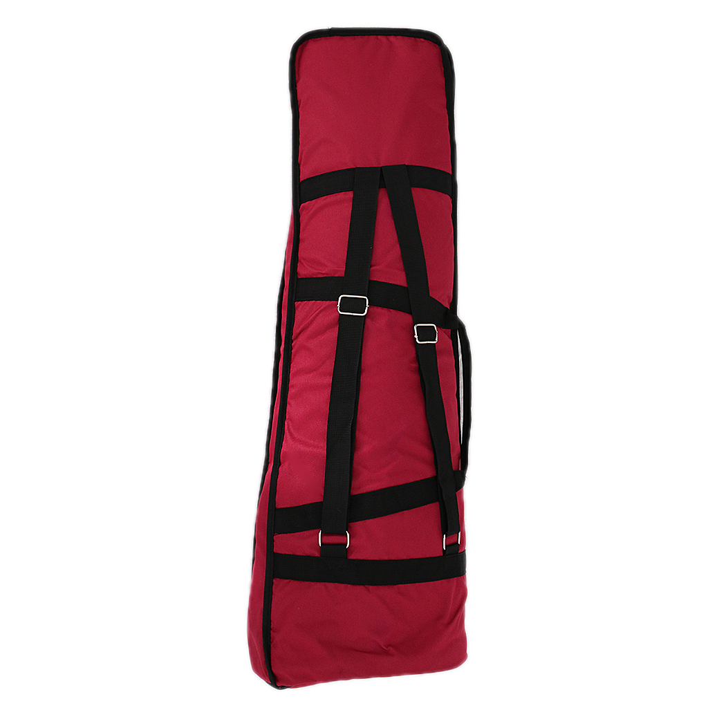 Durable Oxford Fabric Tenor Trombone Shoulder Carry Gig Bag Musical Instrument Accessory Claret Color 91cm