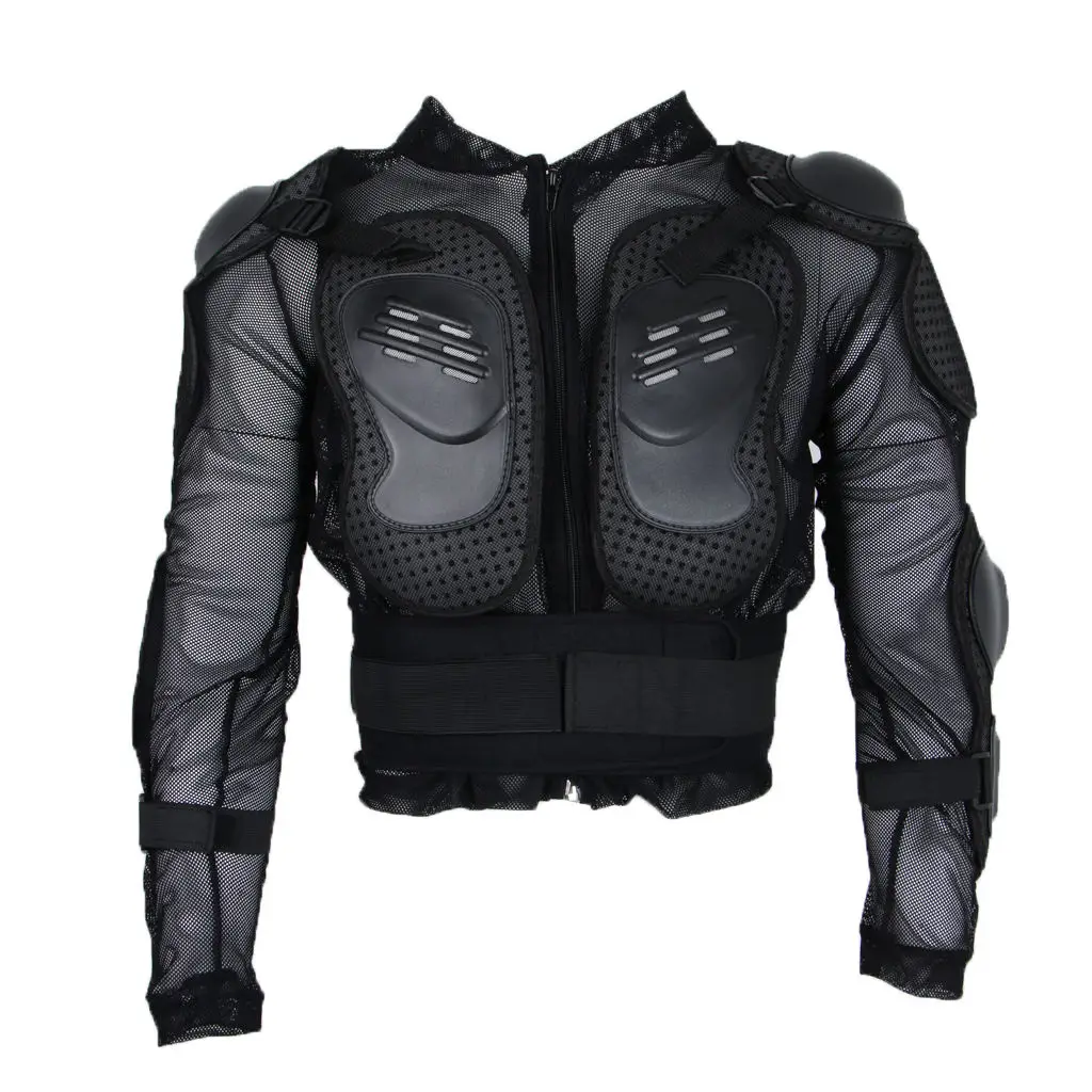 Black Motorcross Racing Protector Jacket Full  Armour