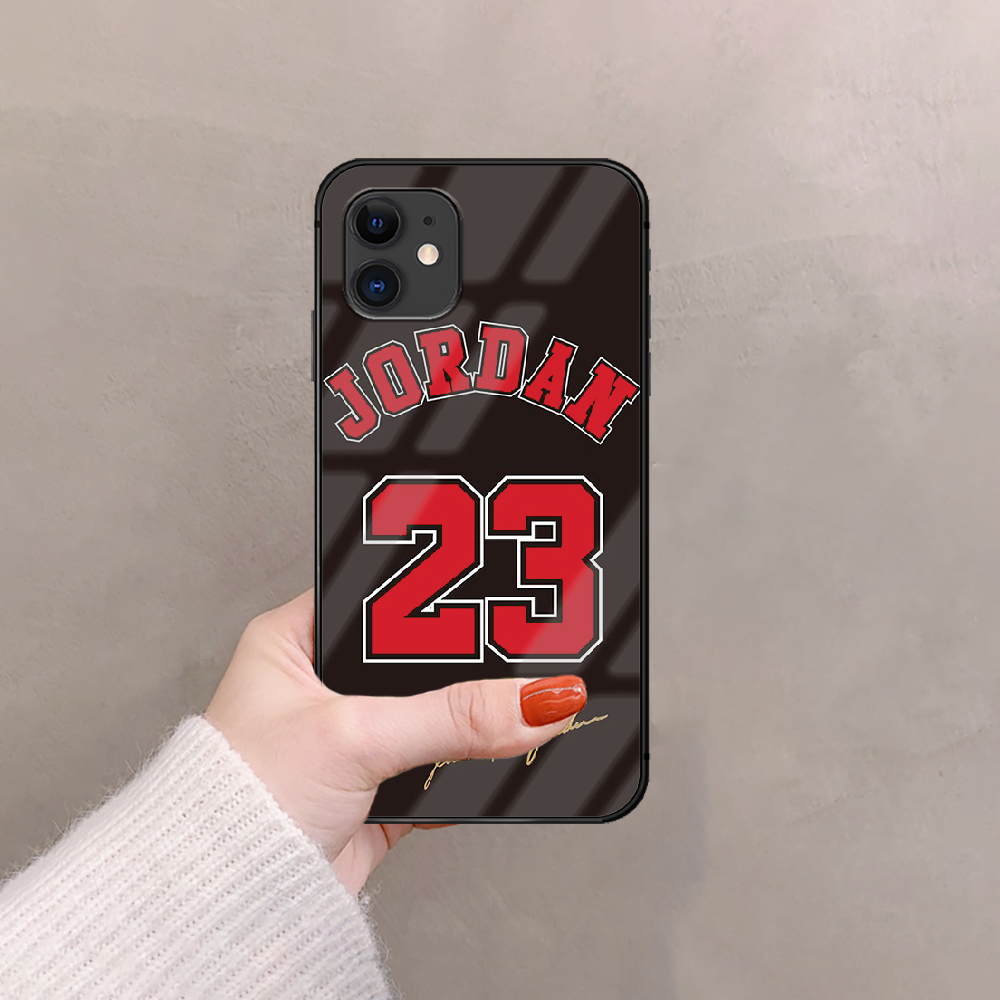 Баскетбол Jordan 23 телефона из закаленного стекла чехол для IPhone 5, 6,  7, 8 S Plus IPhone X Xr Xs 11 12 Pro Max Se 2020 мини Чехол | AliExpress