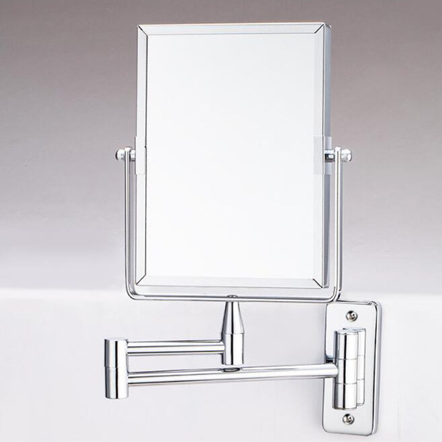 Square outlet Double Arm Wall MirrornChrome