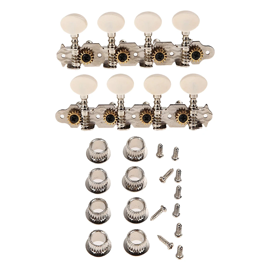 2pcs R+L Mandolin Parts Tuning Pegs Keys Tuners String Machine Heads Set