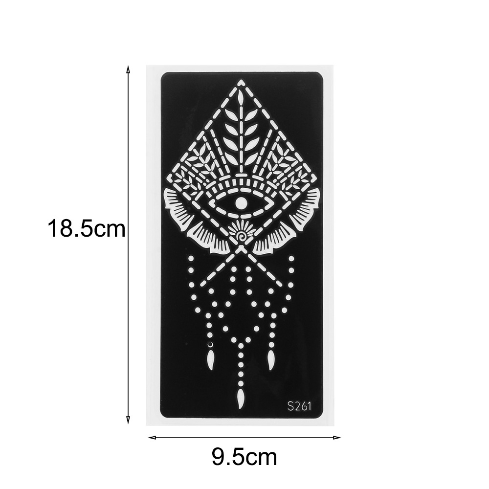 Best of 1PCs Professional Henna Stencil Temporary Hand Tattoo Body Art Sticker Template Wedding Tool India Flower Tattoo Stencil New Reviews & Tips - Image 3