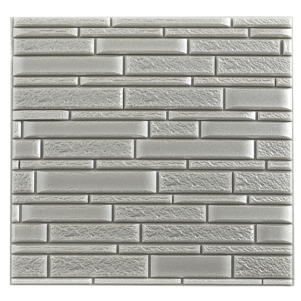 PE Foam 3D Tile Brick Waterproof Panels Wall Sticker Self Adhesive Wallpaper