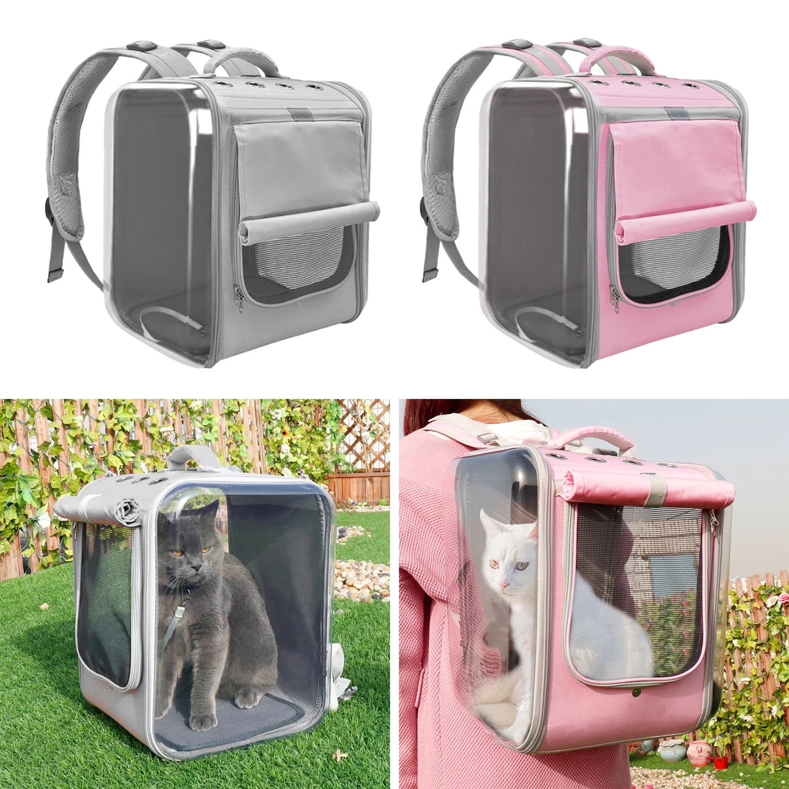 Pet Cat Carrier Backpack Breathable Travel Outdoor Shoulder Bag For Small Dog Cat Portable Packaging Carrying Bag Pet Supplies