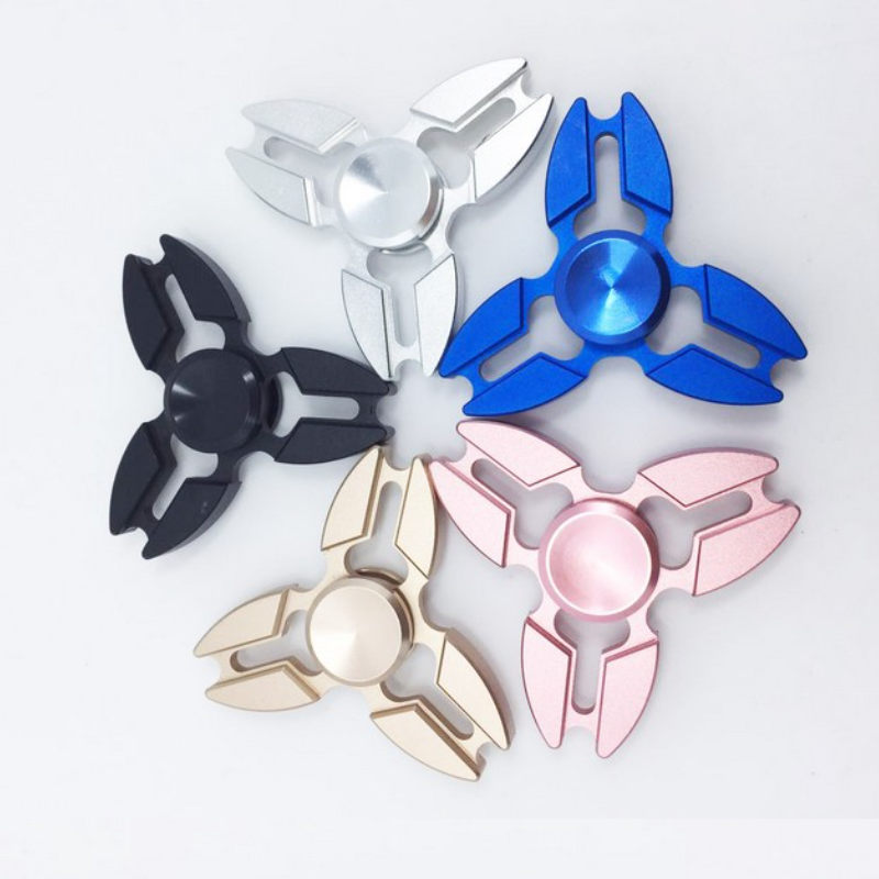 Aluminium legierung Hand Spinner Trefoil Finger Spinner alle Metall Dekompression Spielzeug Zappeln Spinner Stress abbau Spielzeug Geschenke – Detail 1