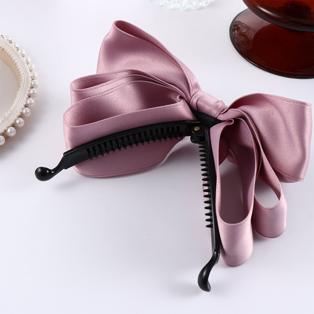 Best of Korea Ribbon Bow Banana Clip Imitation Pearl Vertical Ponytail Clip Sweet Hairpin Women Fashion Hair Accessories Reviews & Tips