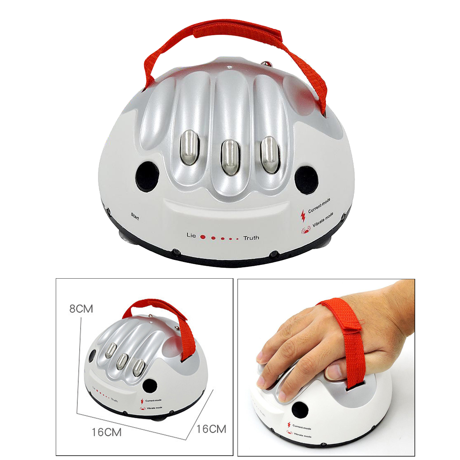 Polygraph Test Tricky Funny Adjustable Adult Micro  Lie Detector Party Game Kids Adults Play Toys